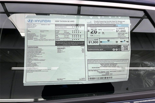 2026 Hyundai TUCSON SE AWD