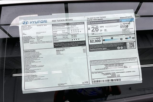 2025 Hyundai TUCSON SE