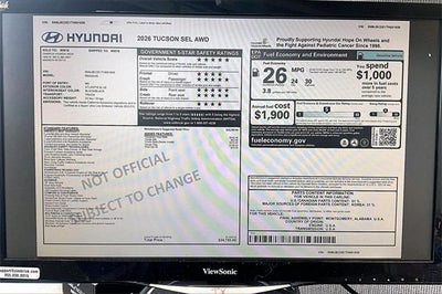 2026 Hyundai TUCSON SEL