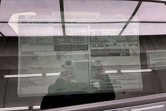 2026 Hyundai TUCSON SEL AWD