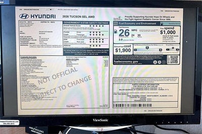2026 Hyundai TUCSON SEL AWD
