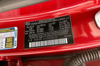 2025 Hyundai TUCSON SEL