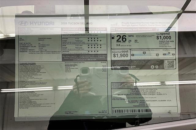 2026 Hyundai TUCSON SEL