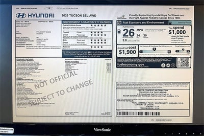 2026 Hyundai TUCSON SEL AWD