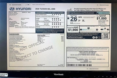 2026 Hyundai TUCSON SEL AWD