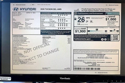 2026 Hyundai TUCSON SEL AWD