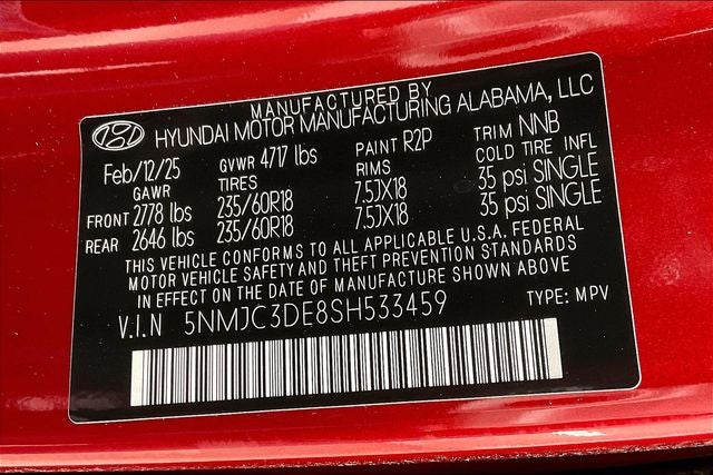 2025 Hyundai TUCSON SEL Convenience