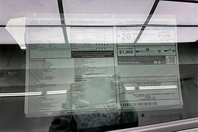 2026 Hyundai TUCSON Limited AWD