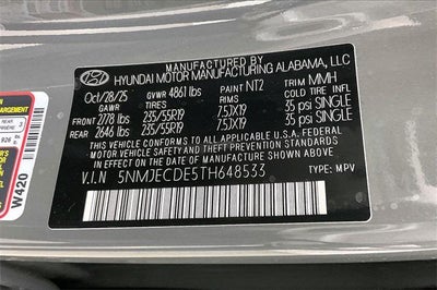 2026 Hyundai TUCSON Limited AWD