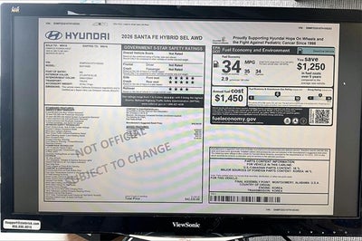2026 Hyundai SANTA FE HYBRID SEL