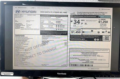 2026 Hyundai SANTA FE HYBRID SEL