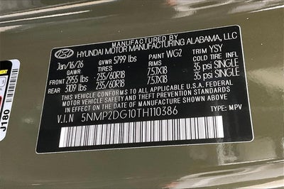 2026 Hyundai SANTA FE HYBRID SEL