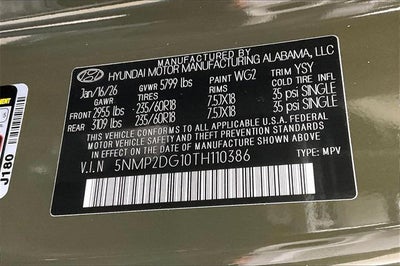 2026 Hyundai SANTA FE HYBRID SEL