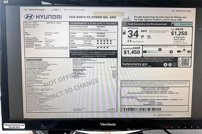 2026 Hyundai SANTA FE HYBRID SEL