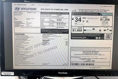 2026 Hyundai SANTA FE HYBRID SEL