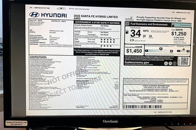 2026 Hyundai SANTA FE HYBRID Limited