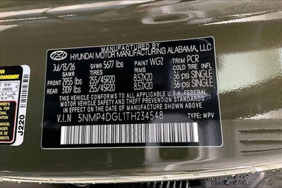 2026 Hyundai SANTA FE Limited AWD