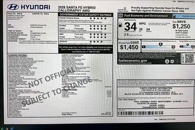 2026 Hyundai SANTA FE HYBRID Calligraphy