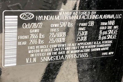 2023 Hyundai SANTA FE SE