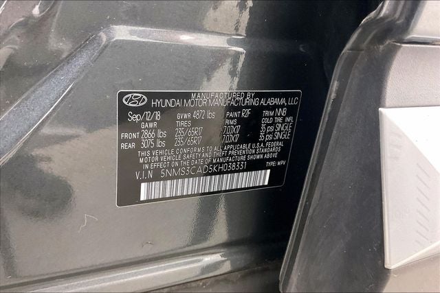 2019 Hyundai SANTA FE SEL