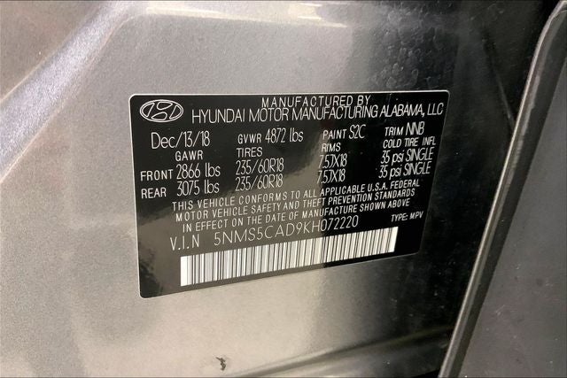 2019 Hyundai SANTA FE Limited