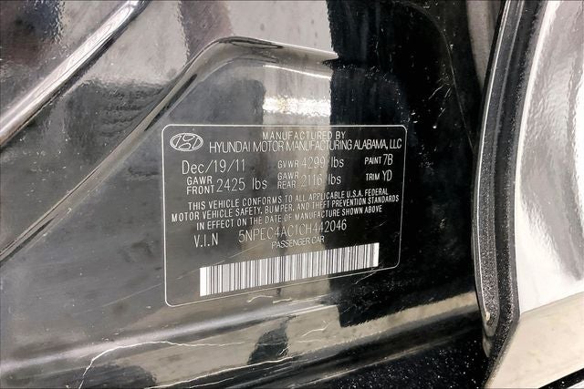 2012 Hyundai SONATA Limited