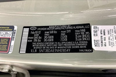 2022 Hyundai SANTA CRUZ SEL