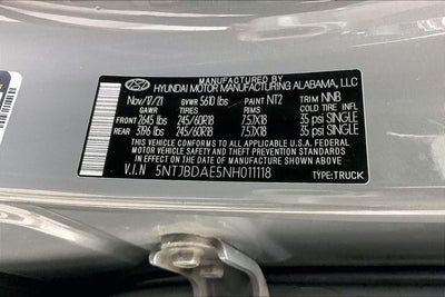 2022 Hyundai SANTA CRUZ SEL