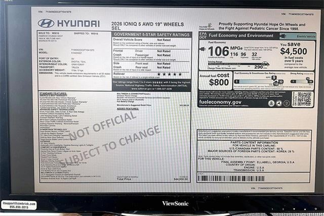 2026 Hyundai IONIQ 5 SEL