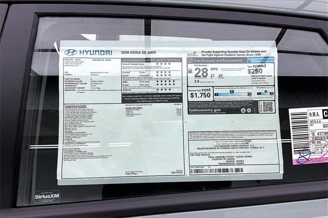 2026 Hyundai KONA SE AWD