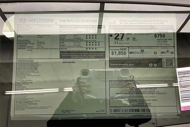 2026 Hyundai KONA SEL Sport AWD