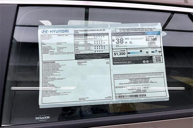 2026 Hyundai TUCSON HYBRID Blue