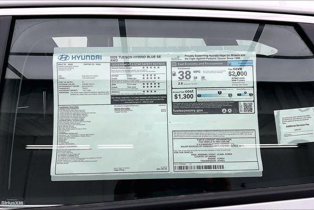 2026 Hyundai TUCSON HYBRID Blue