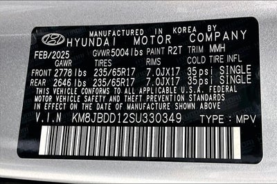 2025 Hyundai TUCSON HYBRID Blue