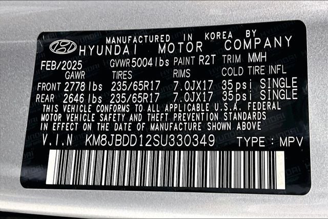 2025 Hyundai TUCSON HYBRID Blue