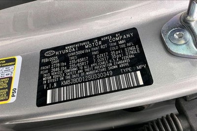 2025 Hyundai TUCSON HYBRID Blue