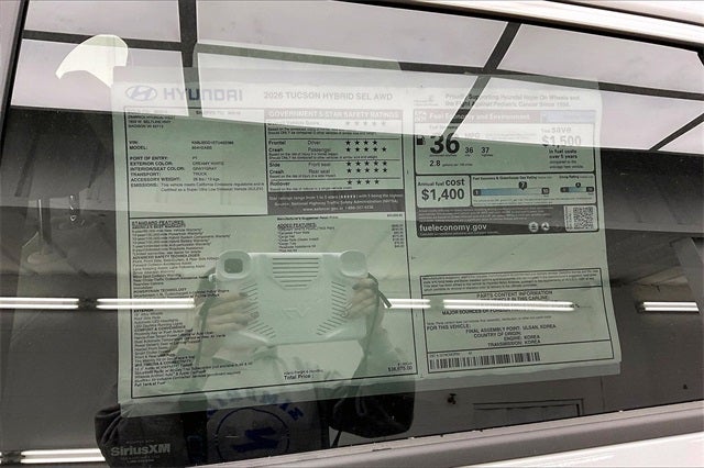 2026 Hyundai TUCSON HYBRID SEL AWD