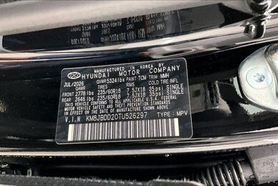 2026 Hyundai TUCSON PLUG-IN HYBRID SEL