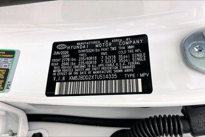 2026 Hyundai TUCSON PLUG-IN HYBRID SEL