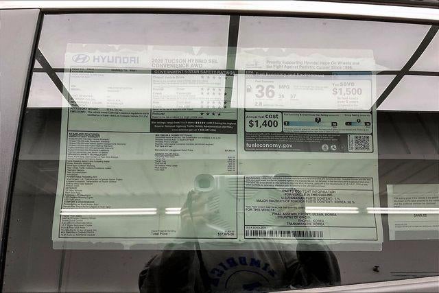 2026 Hyundai TUCSON HYBRID SEL Convenience