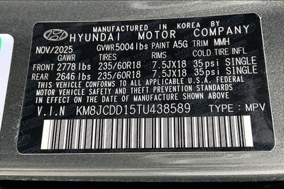 2026 Hyundai TUCSON HYBRID SEL Convenience