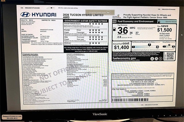 2026 Hyundai TUCSON HYBRID Limited