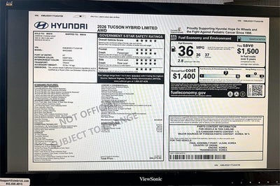 2026 Hyundai TUCSON HYBRID Limited