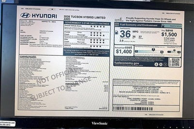 2026 Hyundai TUCSON HYBRID Limited