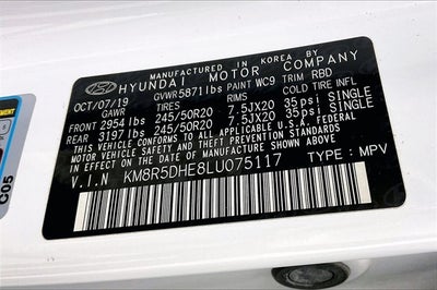 2020 Hyundai PALISADE Limited