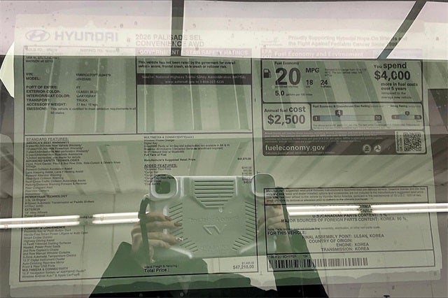 2026 Hyundai PALISADE SEL AWD