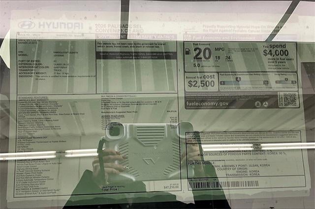 2026 Hyundai PALISADE SEL AWD