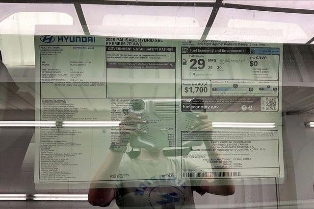 2026 Hyundai PALISADE HYBRID SEL Premium 7P