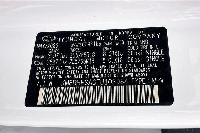 2026 Hyundai PALISADE HYBRID SEL Premium 7P
