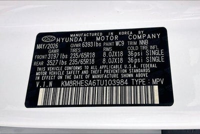 2026 Hyundai PALISADE HYBRID SEL Premium 7P